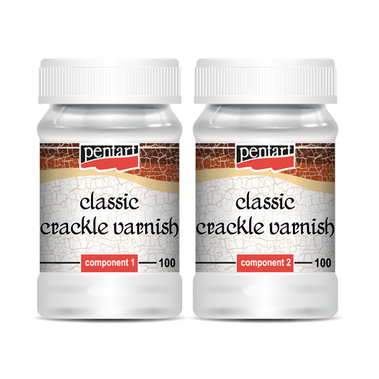 Pentart Classic Crackle varnish Set , 2 components each 100 ml