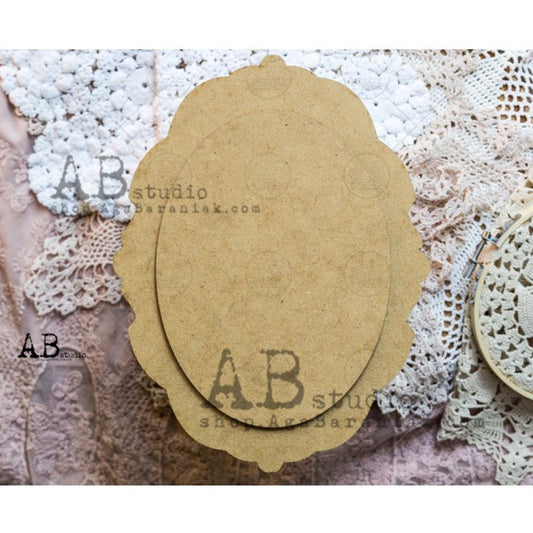 AB Studios HDF Decoupage Base  large Ornament 28cm 0046