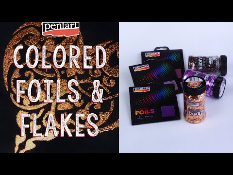 Pentart Colored Foil Flakes min. 1 g.