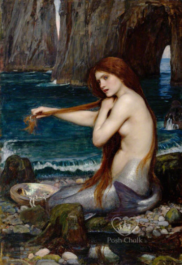 Posh Chalk Deluxe Decoupage Posh Mermaid A1 (23.4 x 33.1 inches)