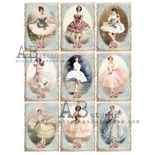 AB Studios Rice Paper Mini Dancers A4