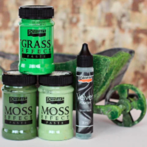 Pentart Moss Effect dark green  paste 100 ml
