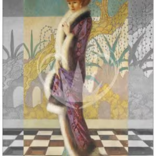 Posh Chalk Deluxe Decoupage Paper Posh In Purple A3 (11.7 X 16.5 INCHES)