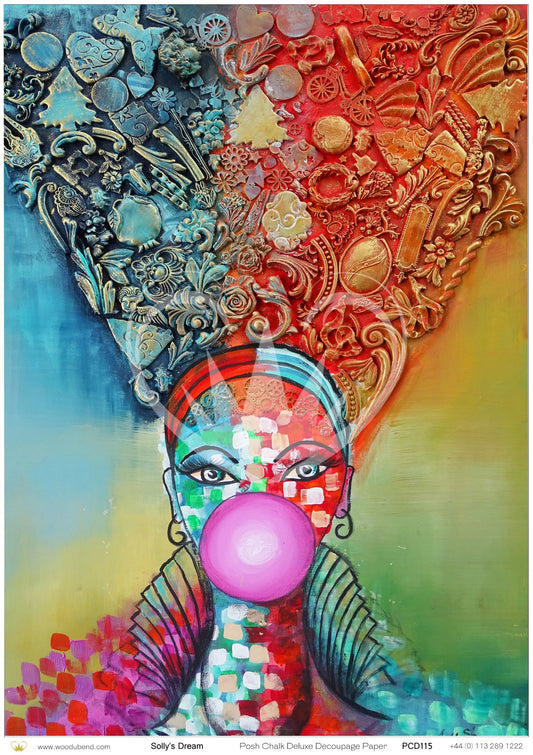 Posh Chalk Deluxe Decoupage Paper Sollys Dream A3 (11.7 X 16.5 INCHES)