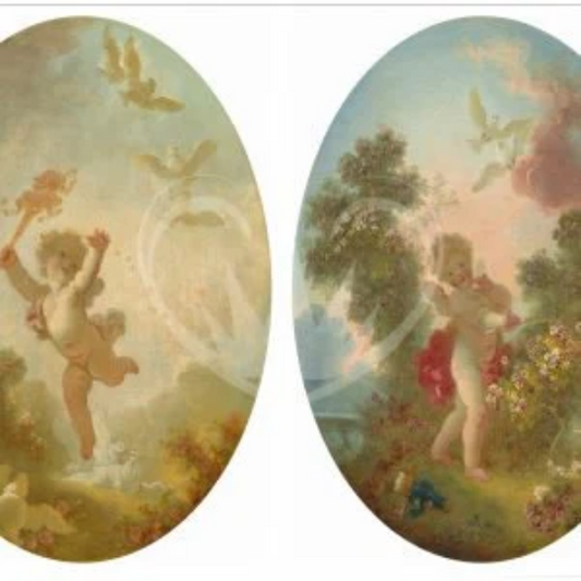 Posh Chalk Deluxe Decoupage Paper Cherubs A1 (23.4 x 33.1 inches)